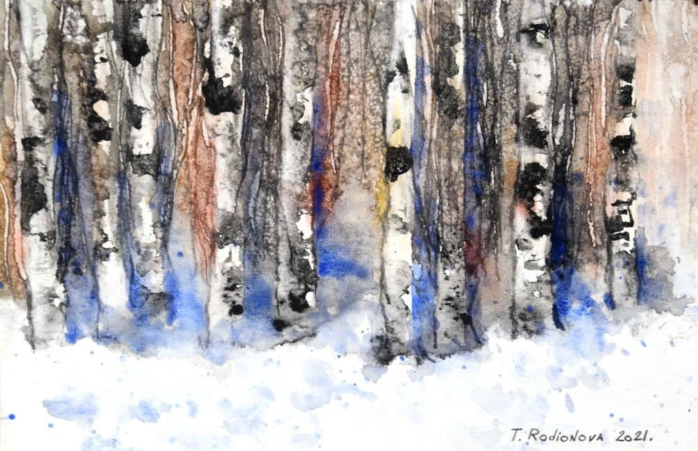 Marathon. Aquarell sauber und klar