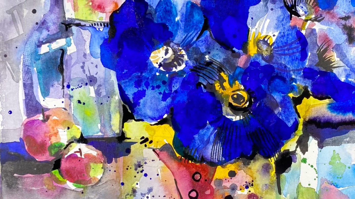 Aquarell-Profi-Stufe II. Marathon von 20 Lektionen