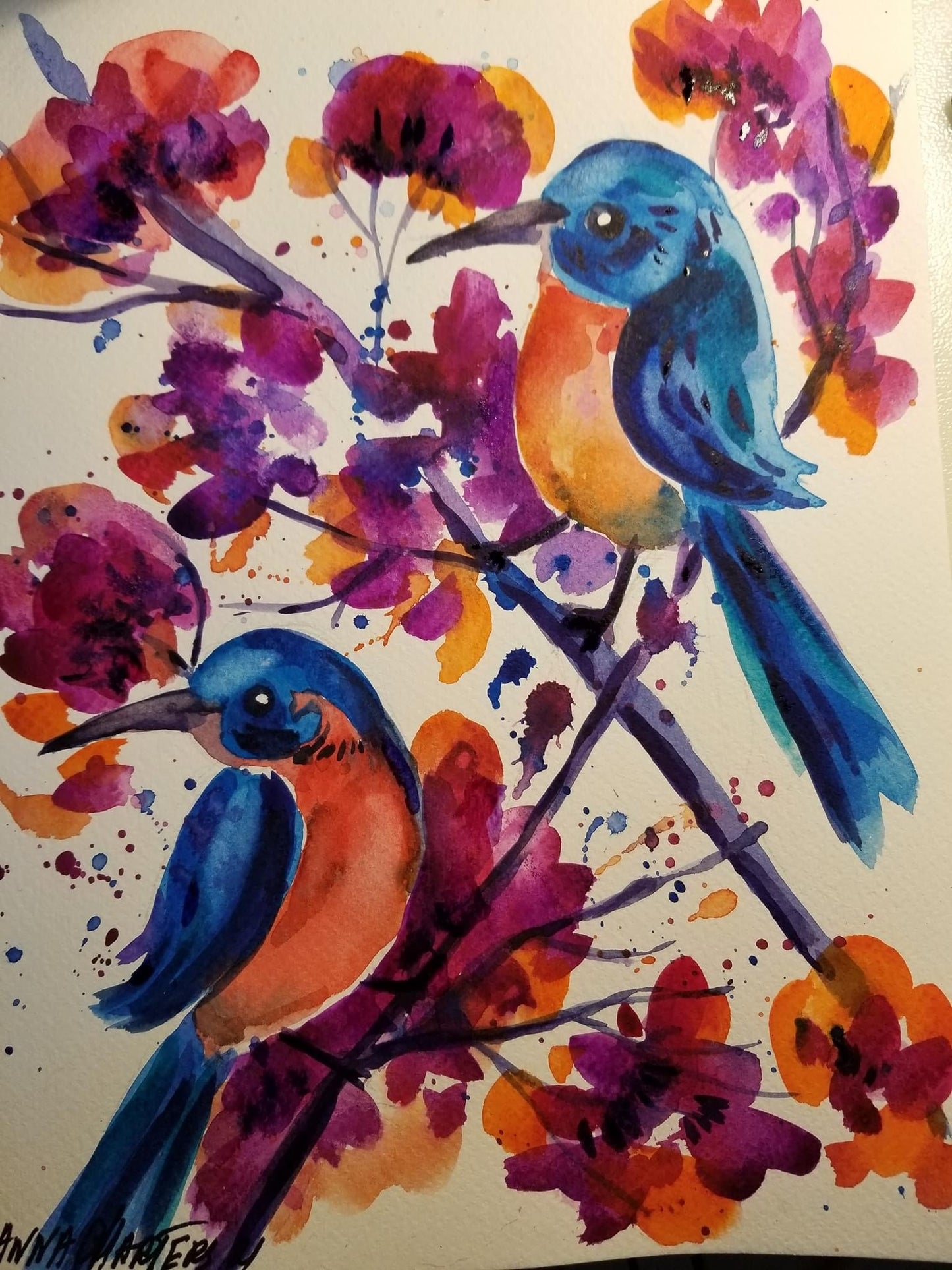 Marathon. Aquarell sauber und klar