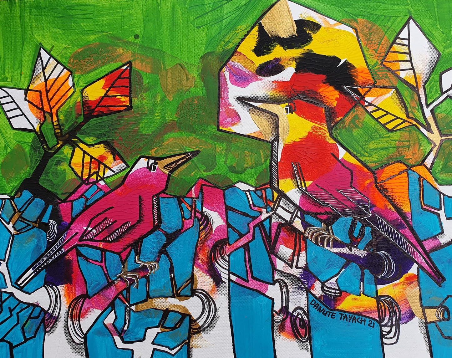 Marathon. Acrylexperimente und moderner Realismus