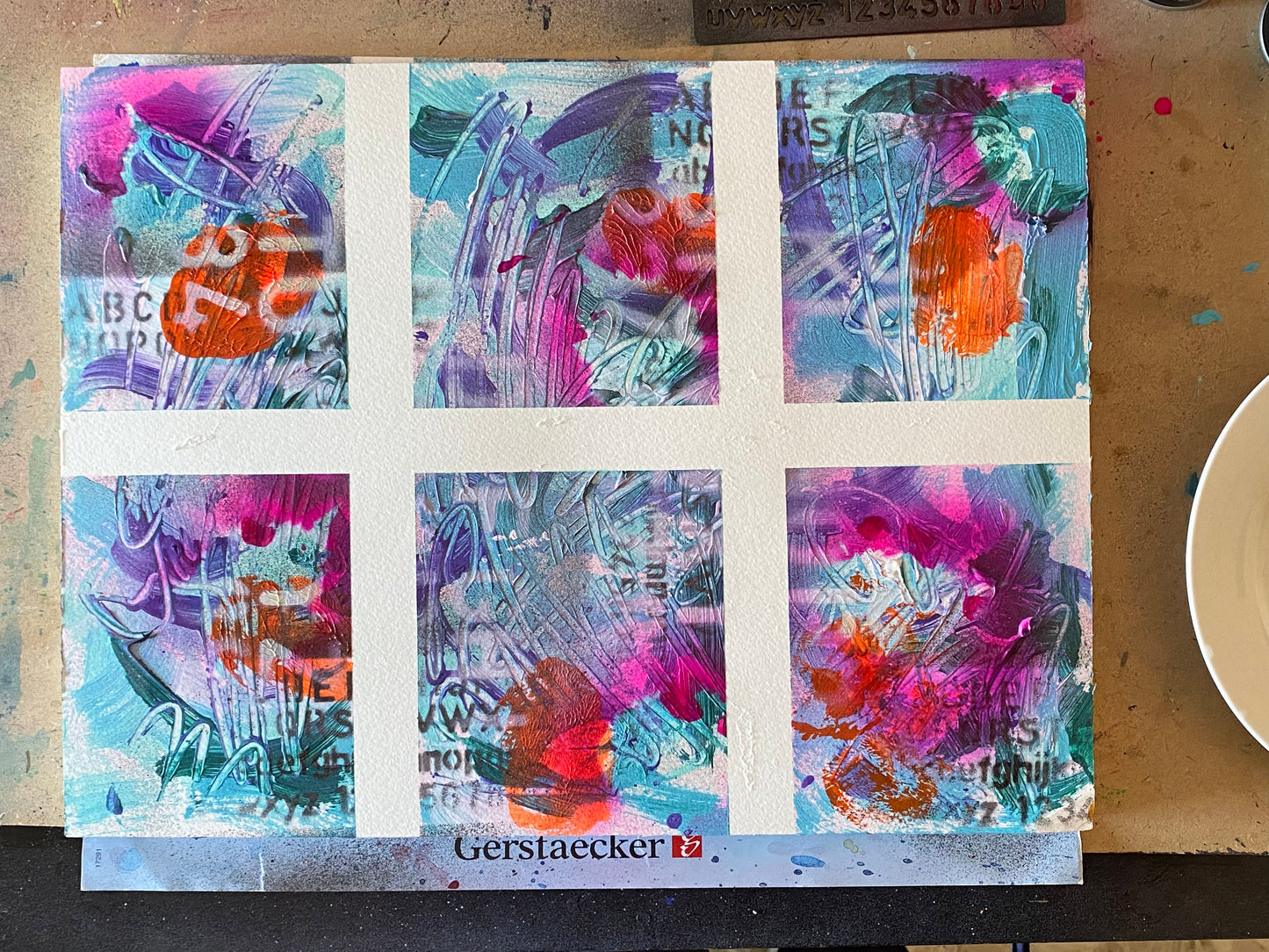 Kleine abstrakte Kompositionen. Acryl