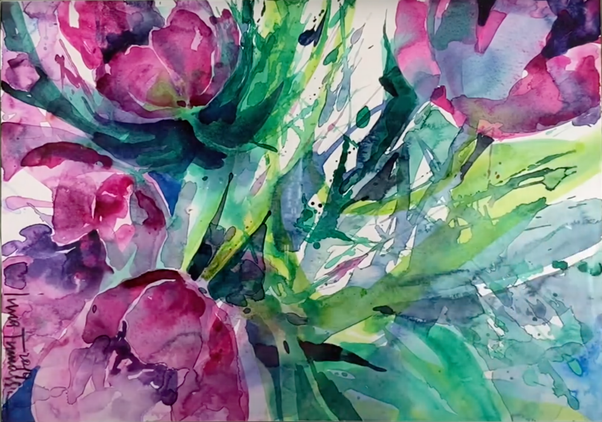 Aquarell-Profi-Stufe II. Marathon von 20 Lektionen