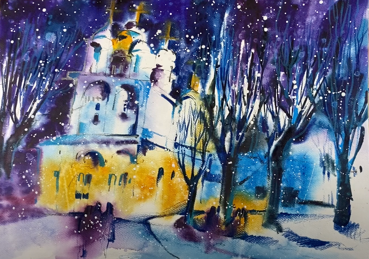Aquarell-Profi-Stufe II. Marathon von 20 Lektionen