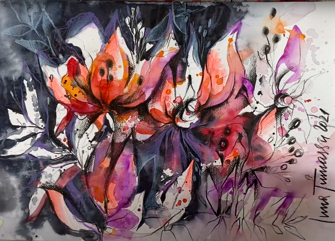 Aquarell-Profi-Stufe II. Marathon von 20 Lektionen