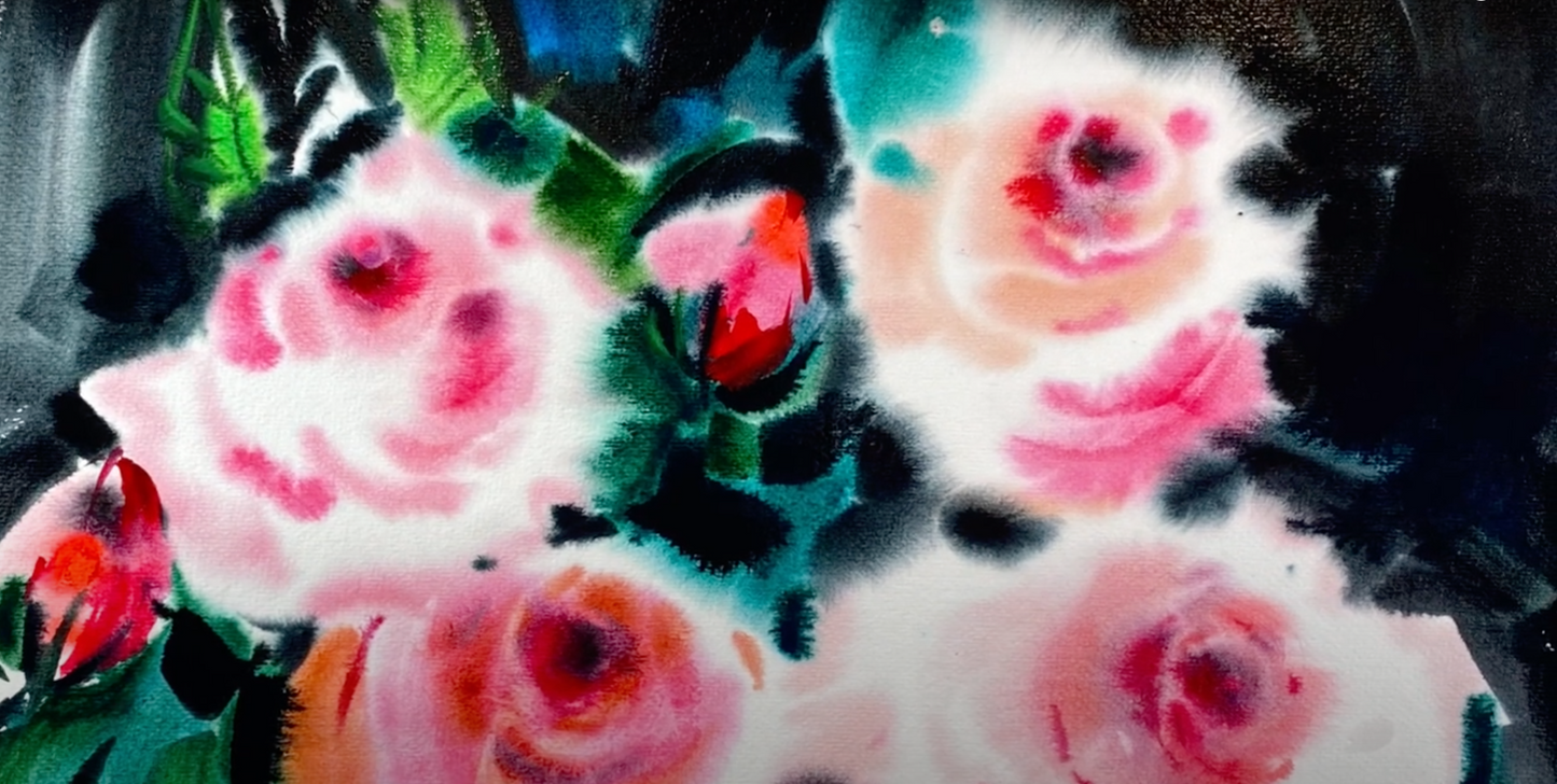 Aquarell-Profi-Stufe II. Marathon von 20 Lektionen