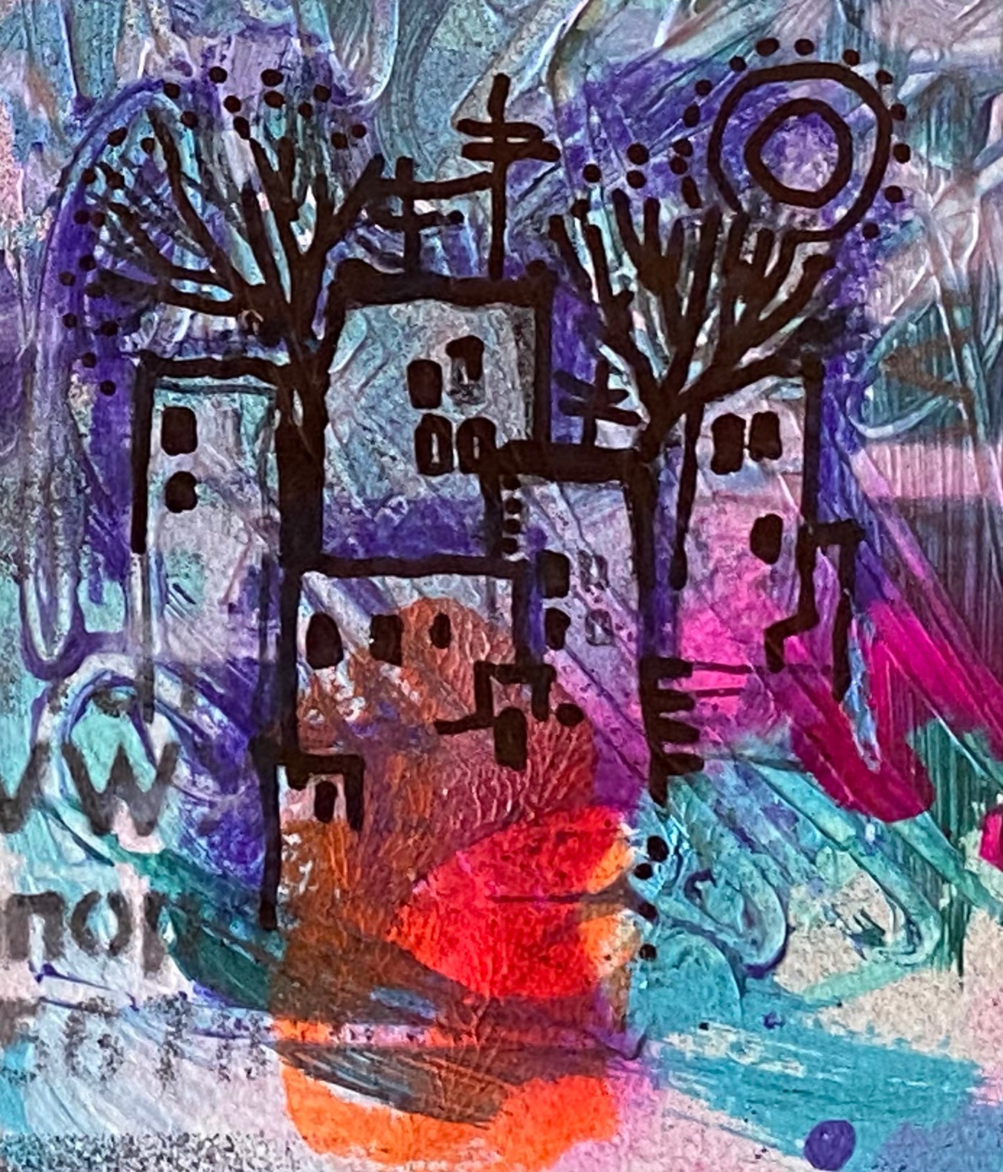 Kleine abstrakte Kompositionen. Acryl