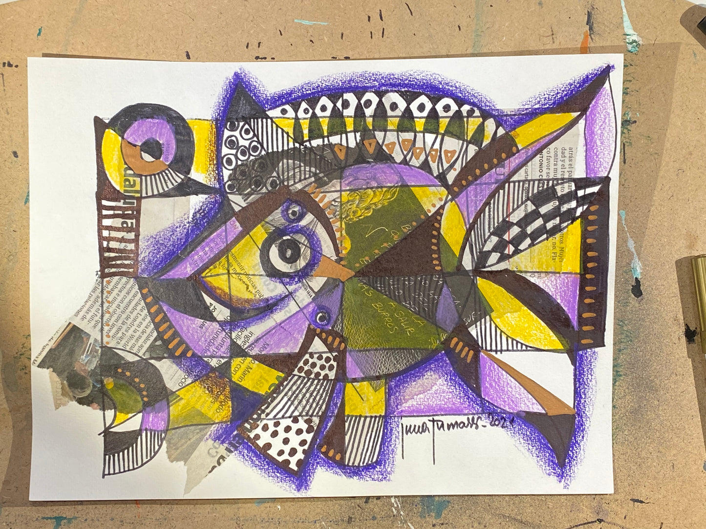 Modularer Fisch. Abstraktion