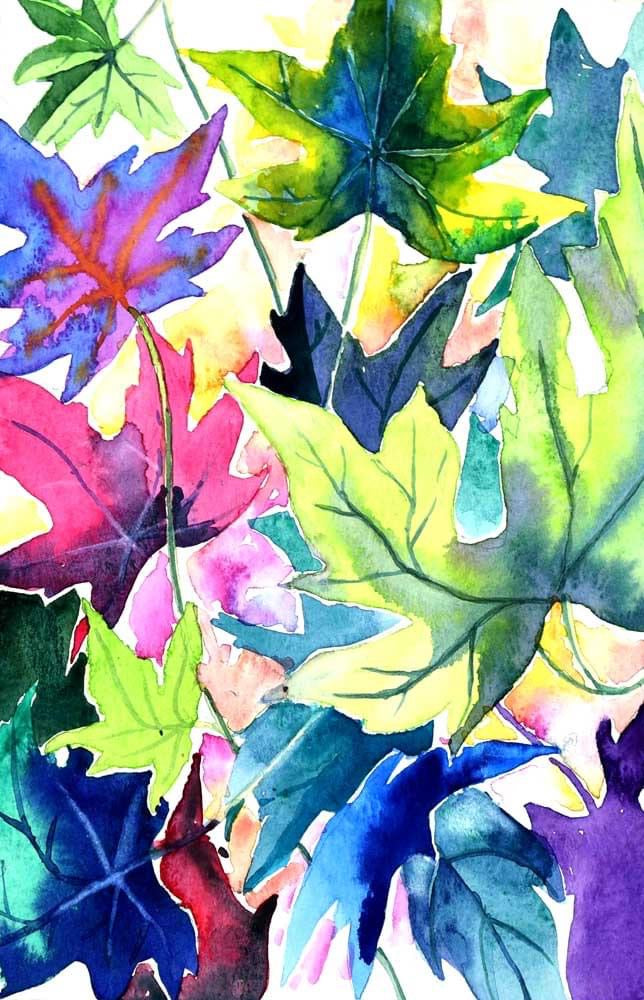 Marathon. Aquarell sauber und klar