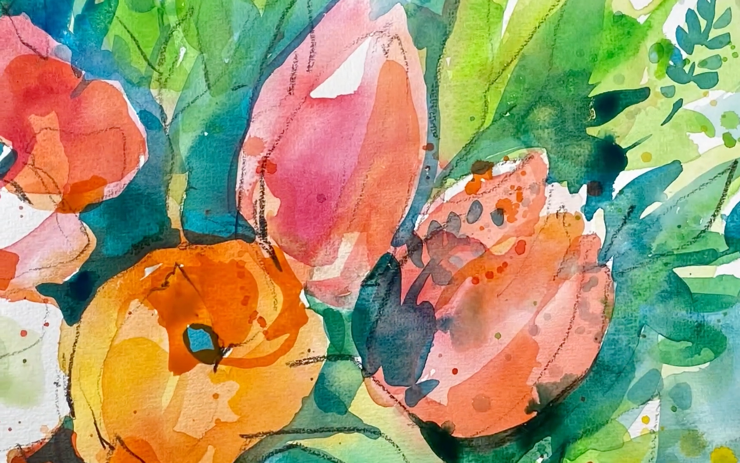 Aquarell-Profi-Stufe II. Marathon von 20 Lektionen