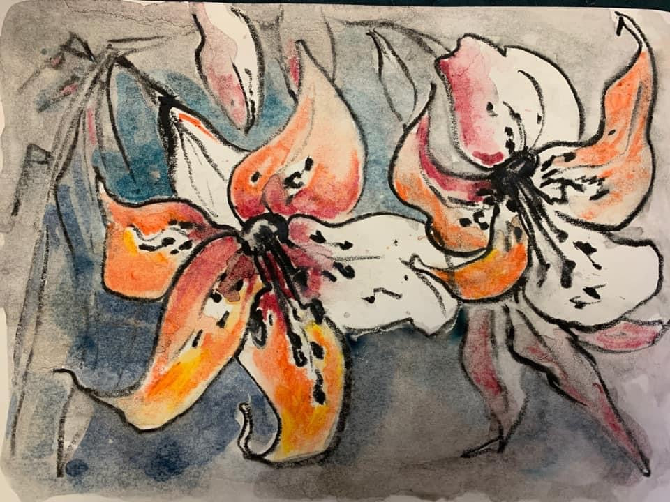 Marathon. Aquarell sauber und klar
