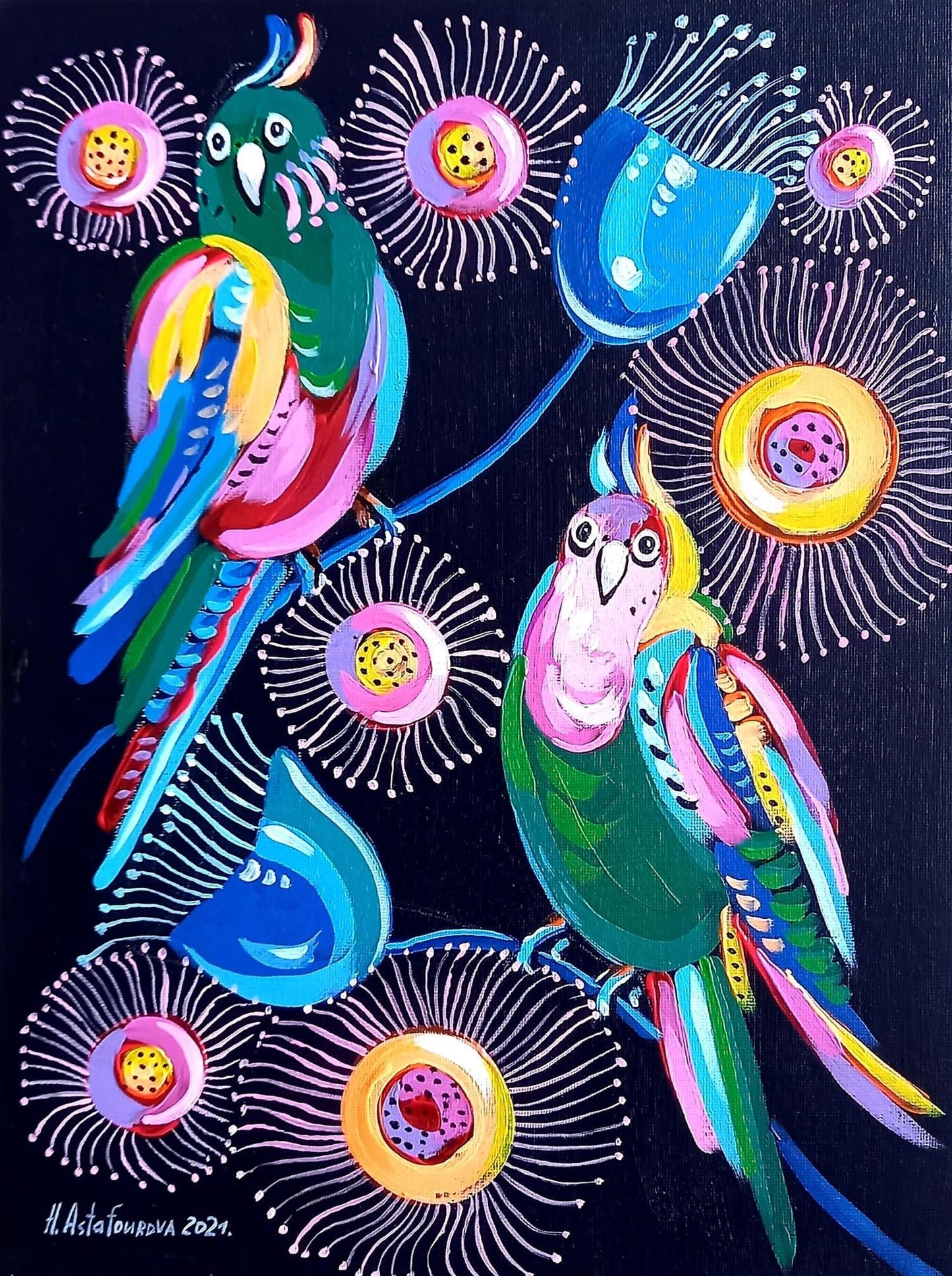 Marathon. Acrylexperimente und moderner Realismus